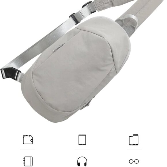 Unisex Nylon Crossbody Bag Compact Travel Sling for Daily Use and Outdoor - Picture 5 of 9